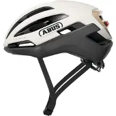 ABUS Gravel-Helm Taipan LED - Fahrradhelm mit Licht fürs Gravel-Biken - leicht, vielseitig und gut belüftet - mit Brillenhalterung - für Jugendliche, Frauen und Männer - Größe M, off white