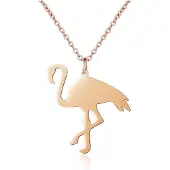 Ailoria Edelstahlkette "Halskette FLAMANT", Damen, gold (roségold), Halsketten Edelstahlkette