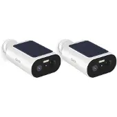 Calex Smart-Außenkamera 3MP x2, Solar, Kabellos, Bewegungsmelder, Weiß
