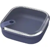 Rotho Frischhaltedose Ela flach 1l 19,5x19,5x6,7cm Midnight blau