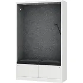 Jan Nowak Akustikkabine Telefonkabine Meetingkabine SALLY MentalBox Dark Graphite 115 cm