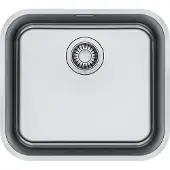 Franke Spüle SMART SRX 110-45 mit Ablaufgarnitur in Handbedienung / Edelstahlspüle / Unterbauspüle