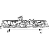 Alpina Wooden serving tray L FSC