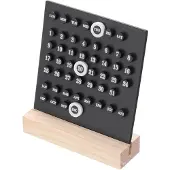 Merkloos Elzusha – Holz-Ewigkalender – Acryl-Schreibtischkalender für Büro und Dekoration