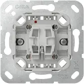 Gira 312600, Wippschalter, Chrom, Grau, Wand, LED, 1-Weg, 250 V