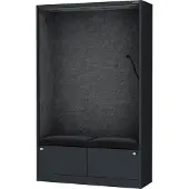 Jan Nowak Akustikkabine Telefonkabine Meetingkabine SALLY MentalBox Dark Graphite 115 cm