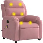 Syfax Massagesessel Rosa Samt