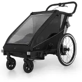 Muuvo Trail Fahrradanhänger Kinderwagen Anhänger Jogger 3in1 Grey