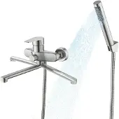 Merkloos Badezimmerarmatur mit Handbrause und schwenkbarem Auslauf