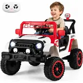 KOMFOTTEU Kinder Elektroauto, 12V Elektro Kinderauto mit 2,4 G Fernbedienung