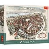 Trefl Puzzle-Projekt zum Wiederaufbau der Altstadt, 1951 Warschau 1000 dlks