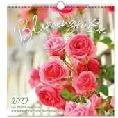 Sonstige Verlage Wandkalender 2027, Serie 'Blumengrüße', mit Bibelworten und Blumenbildern