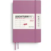 Leuchtturm Wochenkalender 2027 Paperback (B6+) - Englisch, Dusty Rose, Hardc