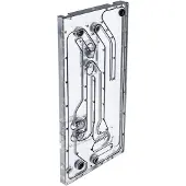 Phanteks Glacier EZ-Fit DIS-NV5 Distroplate, integrierte EZ-Fittinge - schwarz