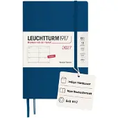 Leuchtturm Wochenkalender 2027 Paperback (B6+) - Englisch, Indigo, Hardcover