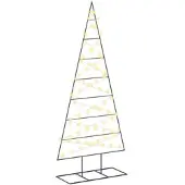 vidaXL Metall Weihnachtsbaum KUOPIO 180 cm Warmes Weiß 42054050