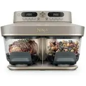 Ninja CRISPi DualZone Glas-Air-Fryer mit 8 Funktionen – Stone Gold | DD103EUSD1 | von SharkNinja