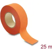 DeLOCK Gewebeklebeband 25 m x 25 mm reissbar selbstklebend orange