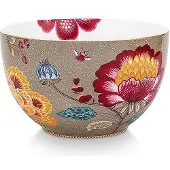 Pip studio Schüssel Home Bowl Blooming Tales Fantasy Khaki 23 cm