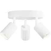 Philips Wyatt Aufbauspot 3er rund ohne Leuchtmittel GU10, weiss