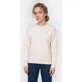 Jack Wolfskin Essential Crewneck Cotton White Größe: M | Pullover Outlet | Damen | Weiß