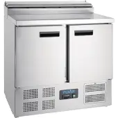 Polar Serie G Pizzakühltisch Saladette 2-türig 254L