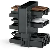 Wago 770-638 Verteiler für Schalter,Aus- und Sparwechselschaltung,3-polig,schwarz 770638 - 10 Stück