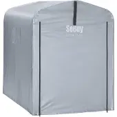 SoBuy ABDECKPLANE für Fahrradgarage/Geräteschuppen, (ohne Rahmen), 120x176x163cm