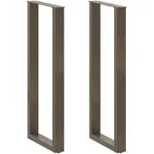 vidaXL Bartischbeine U-Form 2 Stk. Naturstahl 50x(110-111) cm Stahl