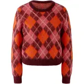 OUI Strickpullover von in Dk Red | Gr.: 36