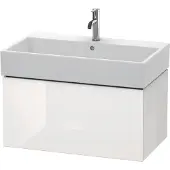 Duravit L-Cube Waschtischunterbau wandhängend, 1 Auszug, 784x394x459mm, LC617708585, Farbe: Weiß Hochglanz Lack