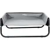 vidaXL Hundebett Hellgrau 85 x 85 x 33 cm Stahl