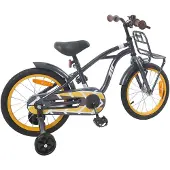 vidaXL Kinderfahrrad 16 Zoll für 4-6 Jahre alt Dunkelgrau
