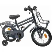 vidaXL Kinderfahrrad 14 Zoll für 3-5 Jahre alt Dunkelgrau
