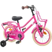 vidaXL Kinderfahrrad 16 Zoll für 4-6 Jahre alt Dunkelrosa