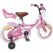 vidaXL Kinderfahrrad 14 Zoll für 3-5 Jahre alt Hellrosa