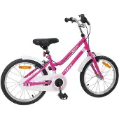 vidaXL Kinderfahrrad 18 Zoll für 5-7 Jahre alt Pink Weiß