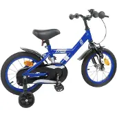 vidaXL Kinderfahrrad 12 Zoll für 2-4 Jahre alt Dunkelblau