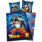 Herding Kinderbettwäsche "Dragonball", blau, B/L: 135cm x 200cm, 1 Stk., 1 Stk., Renforcé, B/L: 80cm x 80cm, 2 Stk., Renforcé, Obermaterial: 100% Baumwolle, Bettwäsche, Kinderbettwäsche, mit Dragonball Motiv