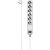 Hama 00223155, 6 AC-Ausgänge, 3 m, Kabelgebunden, Weiß, 3680 W, 445 mm