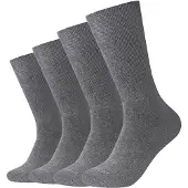 Camano Kurzsocken "Socken Organic Diabetic Socks 4P 4er Pack", Herren, Gr. 39-42, grau (dunkelgrau), Obermaterial: 74% Baumwolle CO. 24% Polyamid PA. 2% Elasthan EL., Socken Kurzsocken
