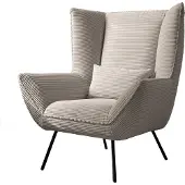 KAWOLA Sessel IVA Relaxsessel Cord steingrau