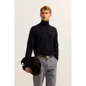 Bugatti Rollkragenpullover "Regular Fit" aus reiner Baumwolle