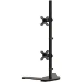 vidaXL Tischhalterung für 2 Monitore Schwarz Stahl VESA 75/100 mm