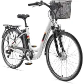 Telefunken City E-Bike | Elektrofahrrad 28 Zoll | 7-Gang Kettenschaltung | Frontmotor 250 W | 374,4Wh Akku | Pedelec