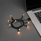 Konstsmide Weihnachtsbeleuchtung LED Lichterkette 35 bernsteinfarbene Dioden