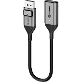 Alogic ULDPHDA-SGR, 0,2 m, DisplayPort, HDMI, Männlich, Weiblich, Gerade