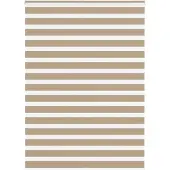 vidaXL Doppelrollo Sandbraun 155x230 cm Stoffbreite 150,9 cm Polyester