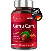 Redfood Camu Camu Kapseln - natürliches Vitamin C - 250 vegane Kapseln