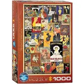 Eurographics Vintage Posters Collage 1000pc Puzzle